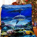 dolphin 3d customized quilt tuh87239 plen2407 d2312644