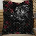 dragon and rose jm5 ntth011298 3d customized quilt d2314072