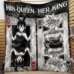 dragon ball queen and king goku chichi quilt cc d2384242