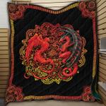 dragon red mandala sh14 ntth011298 3d customized quilt d2314723