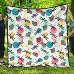 dragonflies ginkgo leaves pattern dhcdhc dt1910 quilt blanket d2316984