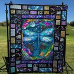 dragonfly at night quilt blanket yhn2 quilt d2322957