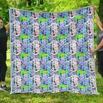elephant art color pattern 3d customized quilt d2313545