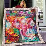 elephant corlorful lk36 ntth011298 3d customized quilt d2314681