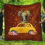 elephant peace hippie premium quilt blanket th1207 d2320718