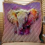 elephant watercolor quilt d2384893