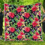 exotic hibiscus flowers cl17100274mdq quilt blanket d2381272