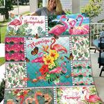 fabulous flamingo bless myself quilt blanket great customized blanket gifts for birthday christmas