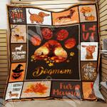 fall dachshund quilt blanket dhc06021180td d2358421