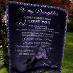 family 3d customized quilt to my daughter follow your dreams tuh107612 plen2407 d2314161