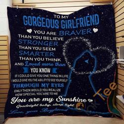 FAMILY -TO MY GORGEOUS GIRLFRIEND Blanket TH0907 Quilt