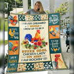 farm animal chicken super cool quilt jle d2387788