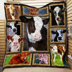 Farm Cow Cattles Cute Awesome Quilt