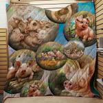 farmer pigs kid loves blanket th1707 quilt d2357757