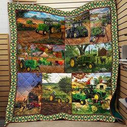Farmer Tractor 3D Clh0511260Q Quilt Blanket