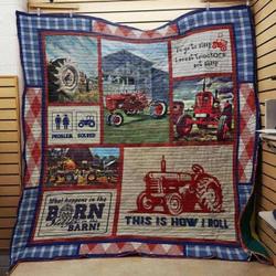 Farmer Tractor Cla1610455Q Quilt Blanket