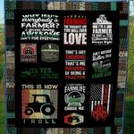 farming the toughest job you will ever love quilt blanket great customized blanket gifts for