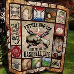 father and son best friend for baseball life quilt blanket great customized blanket gifts for
