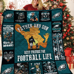 father and son philadelphia eagles quilt blanket bs267 d2322177