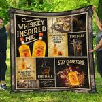fireball whiskey inspired me funny gift idea quilt d2384984