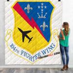 firefighter 104th fw barnes ang fire rescue 3d customized personalized quilt blanket d2325225