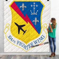 Firefighter 104Th Fw Barnes Ang Fire Rescue 3D Customized Personalized Quilt Blanket