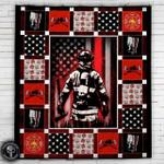 firefighter bunker gear and firefighter things blanket quilt d2324534