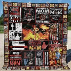 Firefighter Mom Quilt Blanket Yct8  Quilt