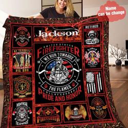 Firefighter Personalized Quilt Blanket HHH120609NA