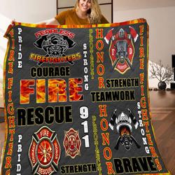 Firefighter Quilt Blanket C9B280304MI