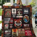firefighter theme i still play with fire truck quilt blanket great customized blanket gifts for