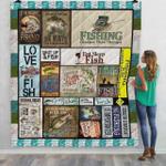 fishing er than therapy quilt blanket great customized blanket gifts for birthday christmas