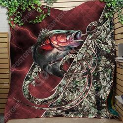 Fishing Go Fishing Camo Cl16110161Mdq Quilt Blanket
