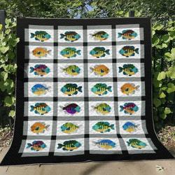Fishing HUR26224 3D Customized Quilt 2307