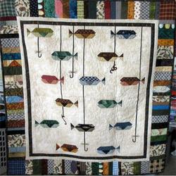 Fishing Quilt Blanket Hm26  Quilt