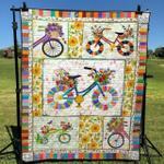 floral bicycles quilt blanket yct8 quilt d2324346