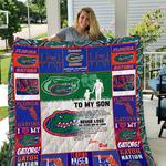 florida gators to my son love dad quilt d2386892