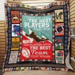 football its the players with the best team that wins quilt blanket great customized blanket gifts