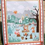 forest animals cld190609 quilt blanket d2355917