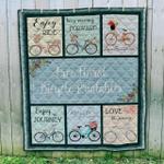 free floral bicycle printables quilt blanket d2354089