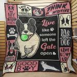 french bulldog live like someone left the gate open quilt blanket great customized blanket gifts
