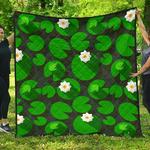 frog waterlily pattern dhcdhc dt1910 quilt blanket d2317340
