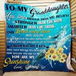 from grandma to beloved granddaughter quilt blanket abc07113227 d2317457