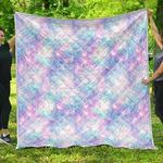 galaxy mermaid scales cl17100285mdq quilt blanket d2356155