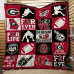 georgia bulldogs us against the world quilt blanket great customized blanket gifts for birthday