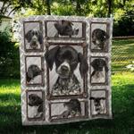 german shorthaired pointer frame cl09100106mdq quilt blanket d2380581