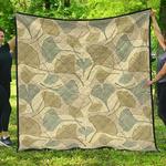ginkgo leaves design pattern dhcdhc dt1910 quilt blanket d2317470