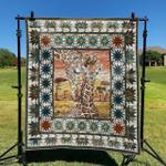 giraffes and bird dhccna0909 quilt blanket d2317461