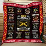 god give his toughest battles to his strongest field artillery quilt blanket great customized