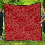 gold dragons red background dhcdhc dt1910 quilt blanket d2317465